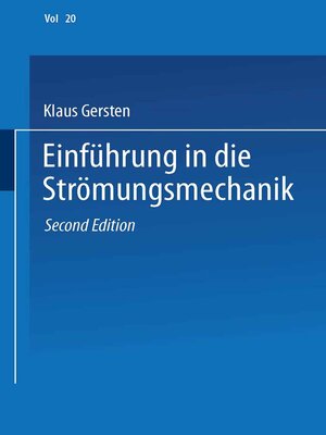cover image of Einführung in die Strömungsmechanik